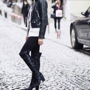 Nine West Siventa Brocade Over-The-Knee Boots Size: 6.5